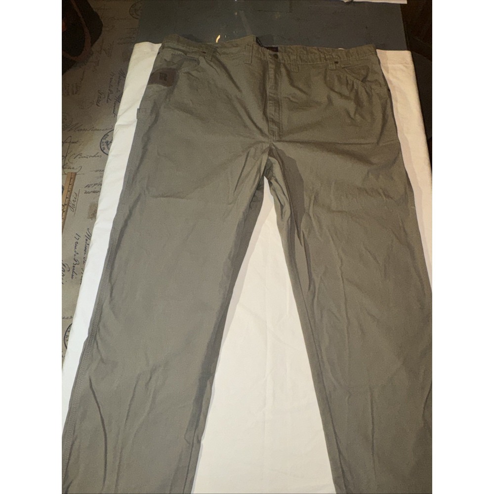 WRANGLER The Riggs Workwear Ripstop Ranger Pant Mens 52x32 Beige Carpenter